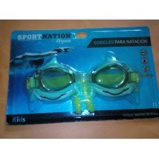 Goggles Infantiles y Tapones de Oidos para Natacion